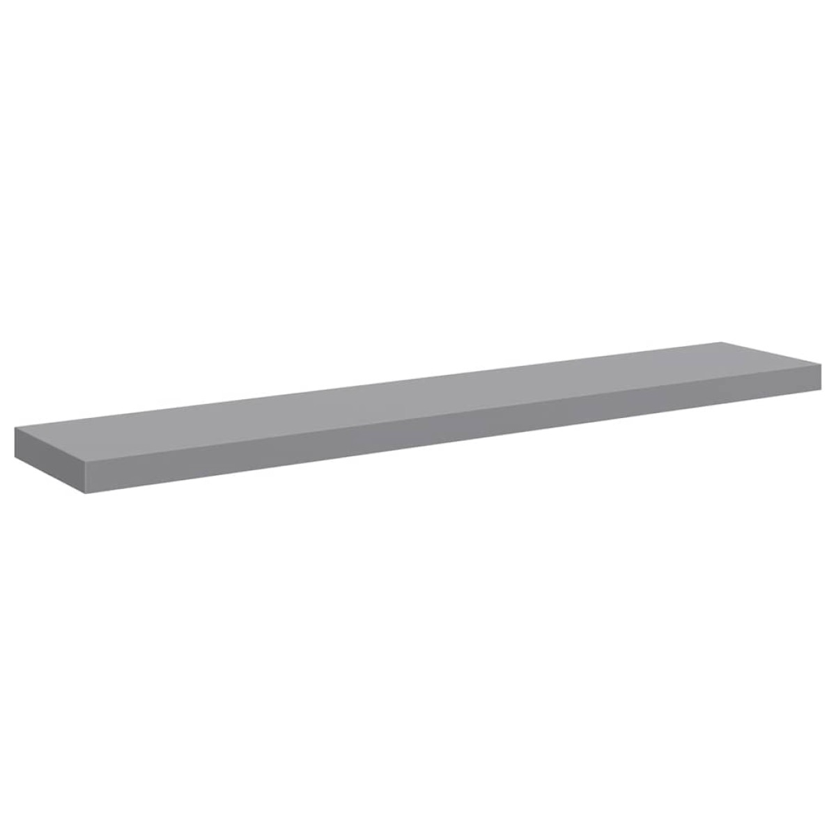 vidaXL Ράφια Τοίχου 2 τεμ. Γκρι 120x23,5x3,8 εκ. MDF