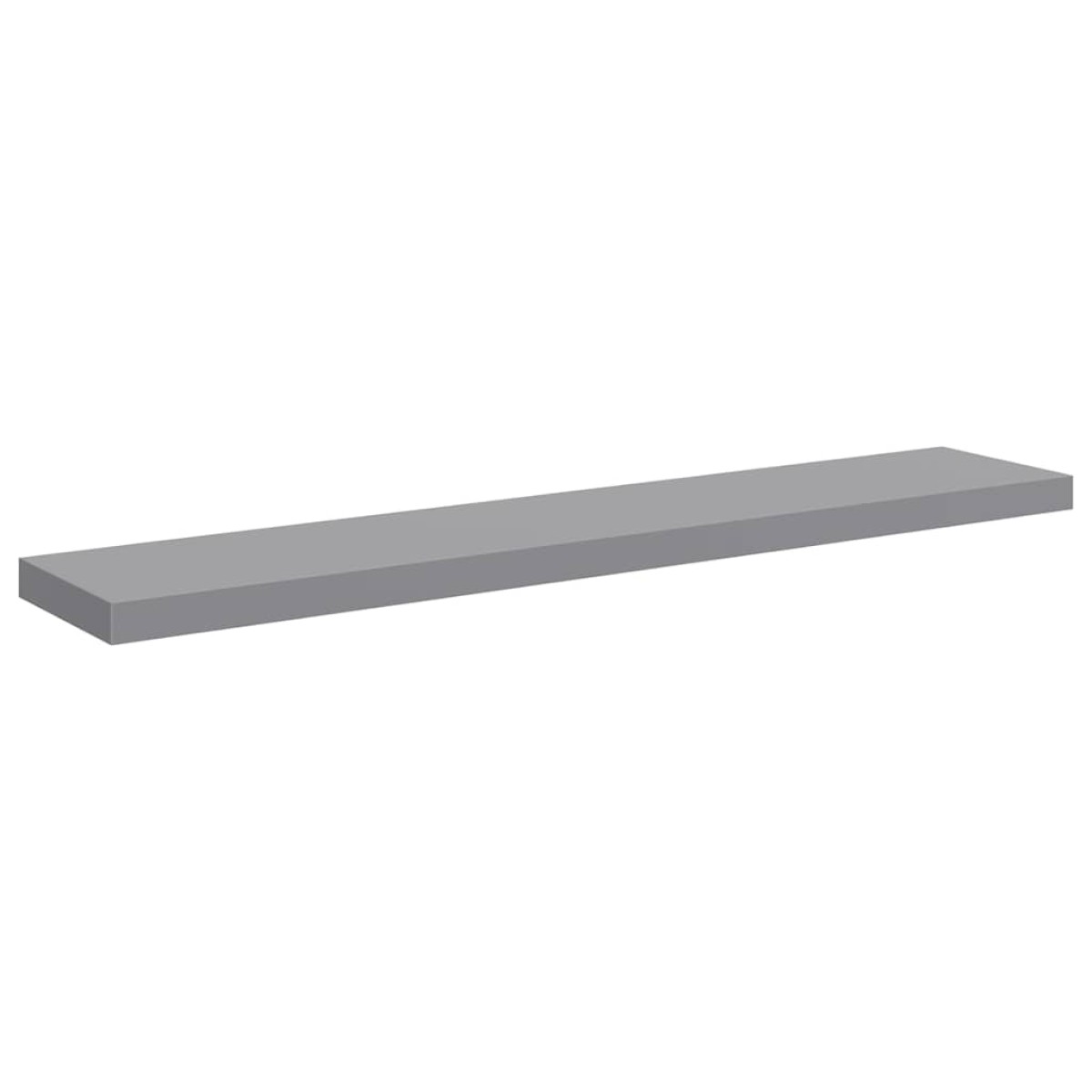 vidaXL Ράφια Τοίχου 4 τεμ. Γκρι 120x23,5x3,8 εκ. MDF