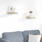 vidaXL Ράφια Τοίχου 2 τεμ. Χρώμα Δρυός 23x23,5x3,8 εκ. MDF