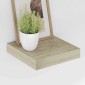 vidaXL Ράφια Τοίχου 4 τεμ. Χρώμα Δρυός 23x23,5x3,8 εκ. MDF