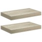 vidaXL Ράφια Τοίχου 2 τεμ. Χρώμα Δρυός 40x23x3,8 εκ. MDF