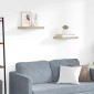 vidaXL Ράφια Τοίχου 2 τεμ. Χρώμα Δρυός 40x23x3,8 εκ. MDF