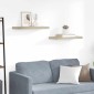 vidaXL Ράφια Τοίχου 2 τεμ. Χρώμα Δρυός 60x23,5x3,8 εκ. MDF