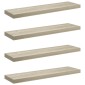 vidaXL Ράφια Τοίχου 4 τεμ. Χρώμα Δρυός 90x23,5x3,8 εκ. MDF