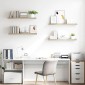 vidaXL Ράφια Τοίχου 4 τεμ. Χρώμα Δρυός 90x23,5x3,8 εκ. MDF