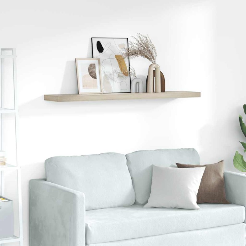 vidaXL Ράφι Τοίχου Χρώμα Δρυός 120x23,5x3,8 εκ. MDF