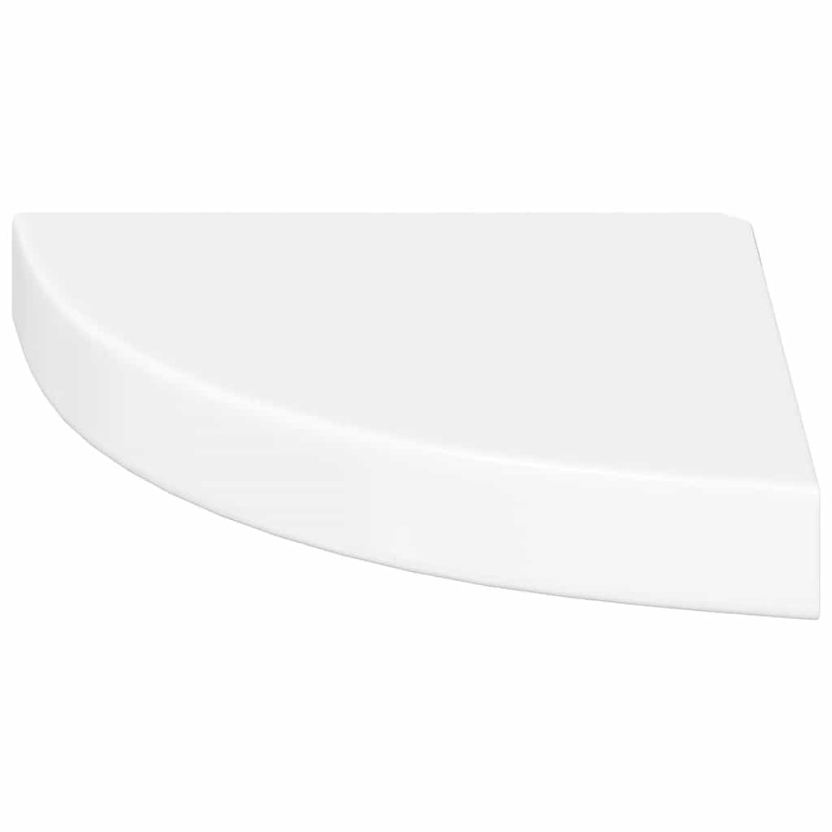 vidaXL Ράφι Τοίχου Γωνιακό Γυαλιστερό Λευκό 25 x 25 x 3,8 εκ. από MDF