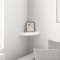 vidaXL Ράφι Τοίχου Γωνιακό Λευκό 25 x 25 x 3,8 εκ. από MDF