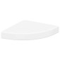 vidaXL Ράφια Τοίχου Γωνιακά 2 τεμ. Άσπρα 25x25x3,8 εκ. MDF