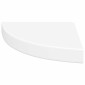 vidaXL Ράφια Τοίχου Γωνιακά 2 τεμ. Άσπρα 25x25x3,8 εκ. MDF