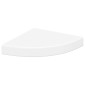 vidaXL Ράφια Τοίχου Γωνιακά 4 τεμ. Άσπρα 25x25x3,8 εκ. MDF