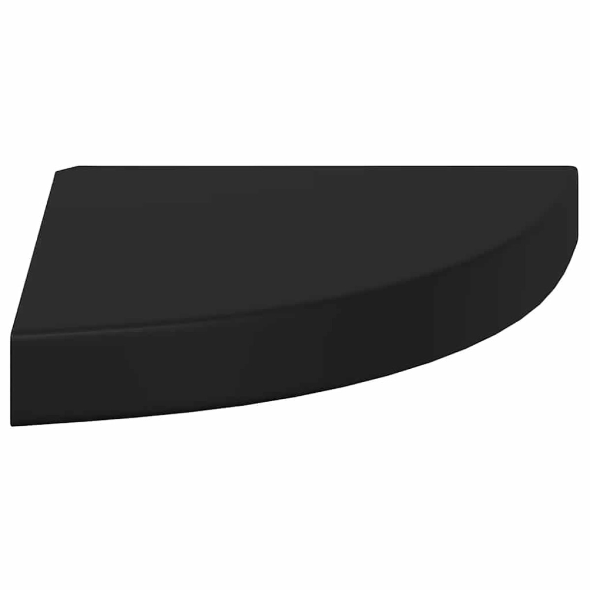 vidaXL Ράφι Τοίχου Γωνιακό Μαύρο 25 x 25 x 3,8 εκ. από MDF