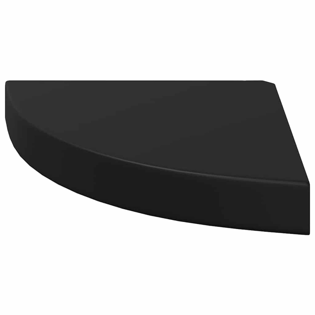 vidaXL Ράφια Τοίχου 4 τεμ. Μαύρα 25x25x3,8 εκ. από MDF