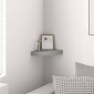 vidaXL Ράφι Τοίχου Γωνιακό Γκρι 25 x 25 x 3,8 εκ. από MDF