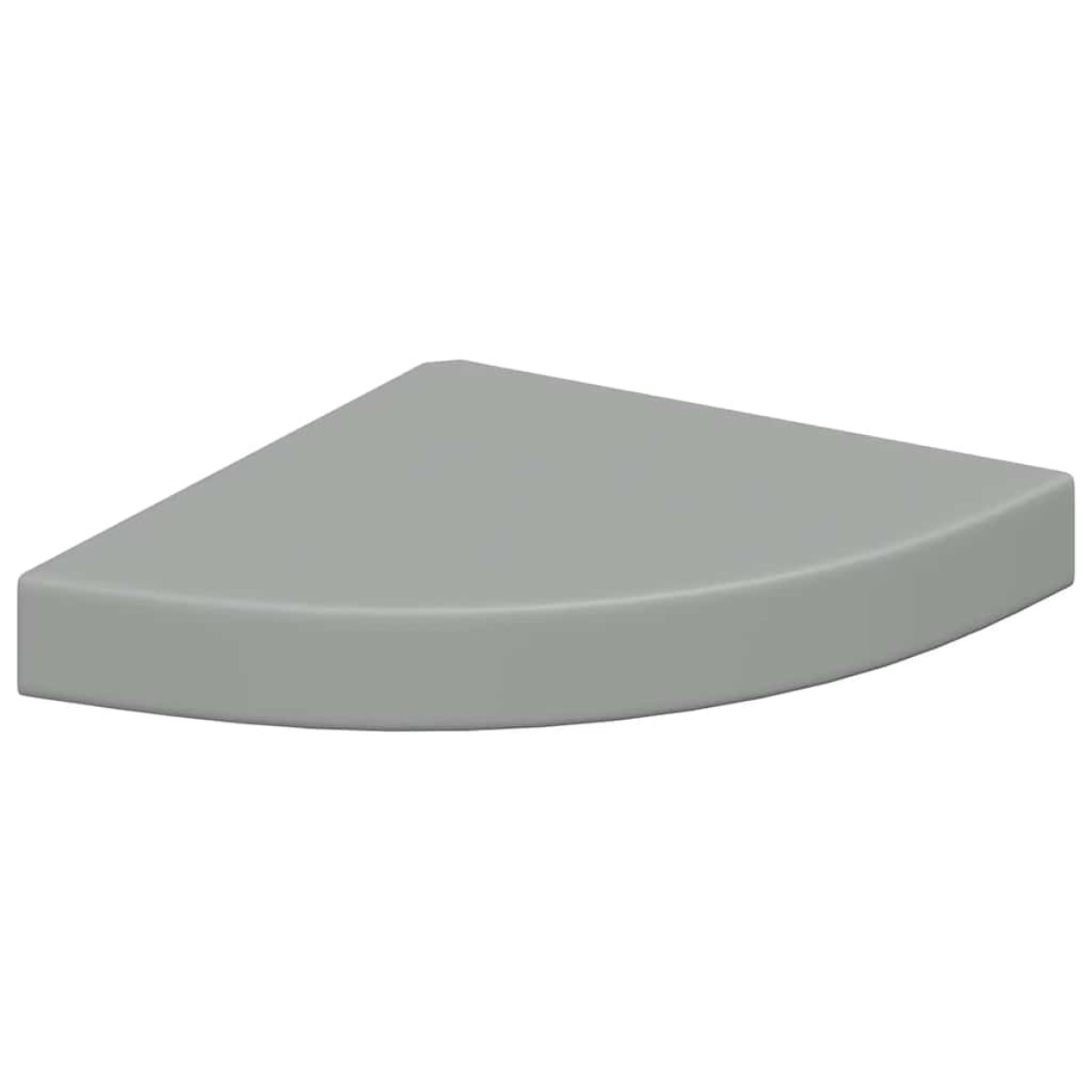 vidaXL Ράφια Τοίχου Γωνιακά 4 τεμ. Γκρι 25x25x3,8 εκ. MDF