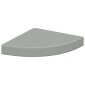 vidaXL Ράφια Τοίχου Γωνιακά 4 τεμ. Γκρι 25x25x3,8 εκ. MDF