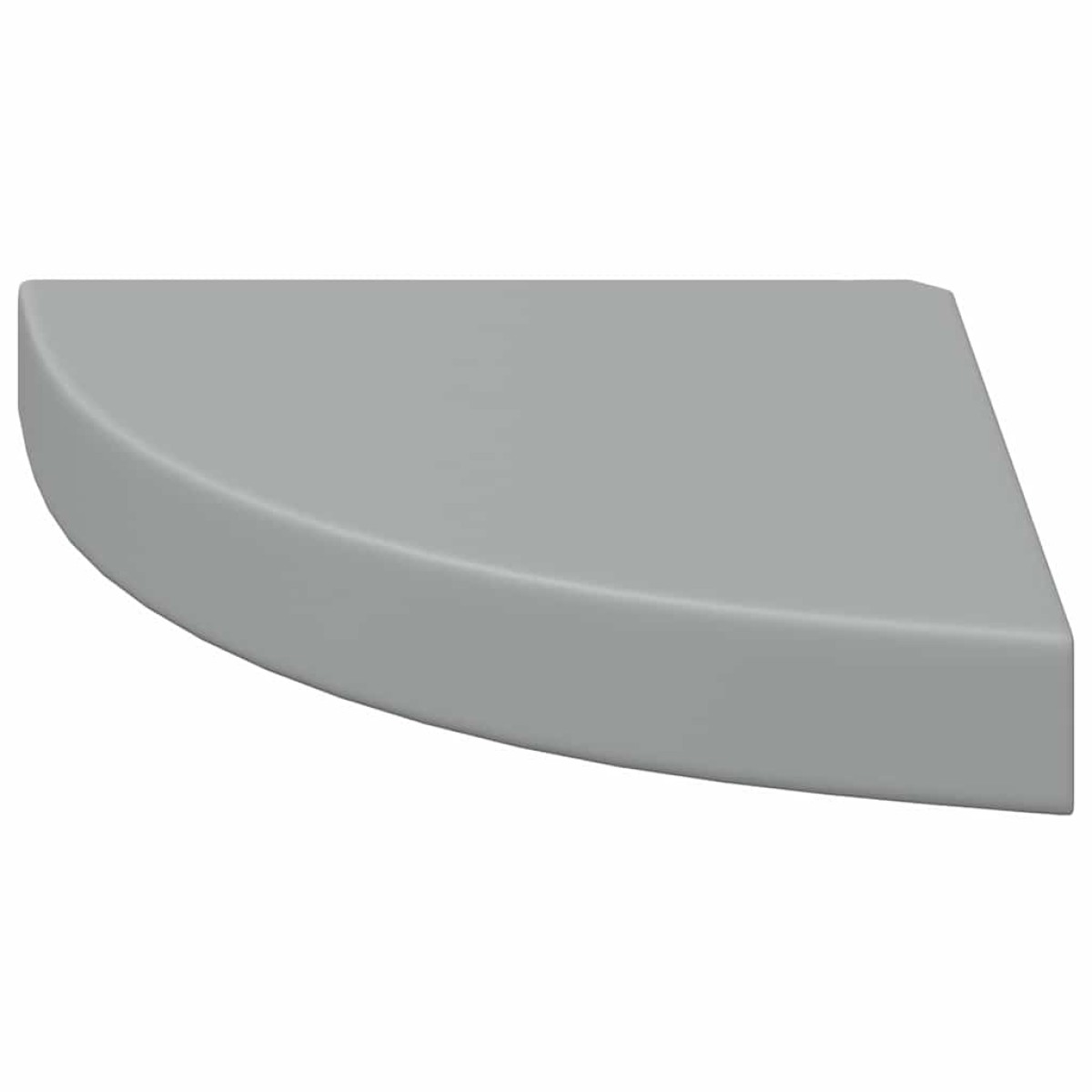 vidaXL Ράφια Τοίχου Γωνιακά 4 τεμ. Γκρι 25x25x3,8 εκ. MDF