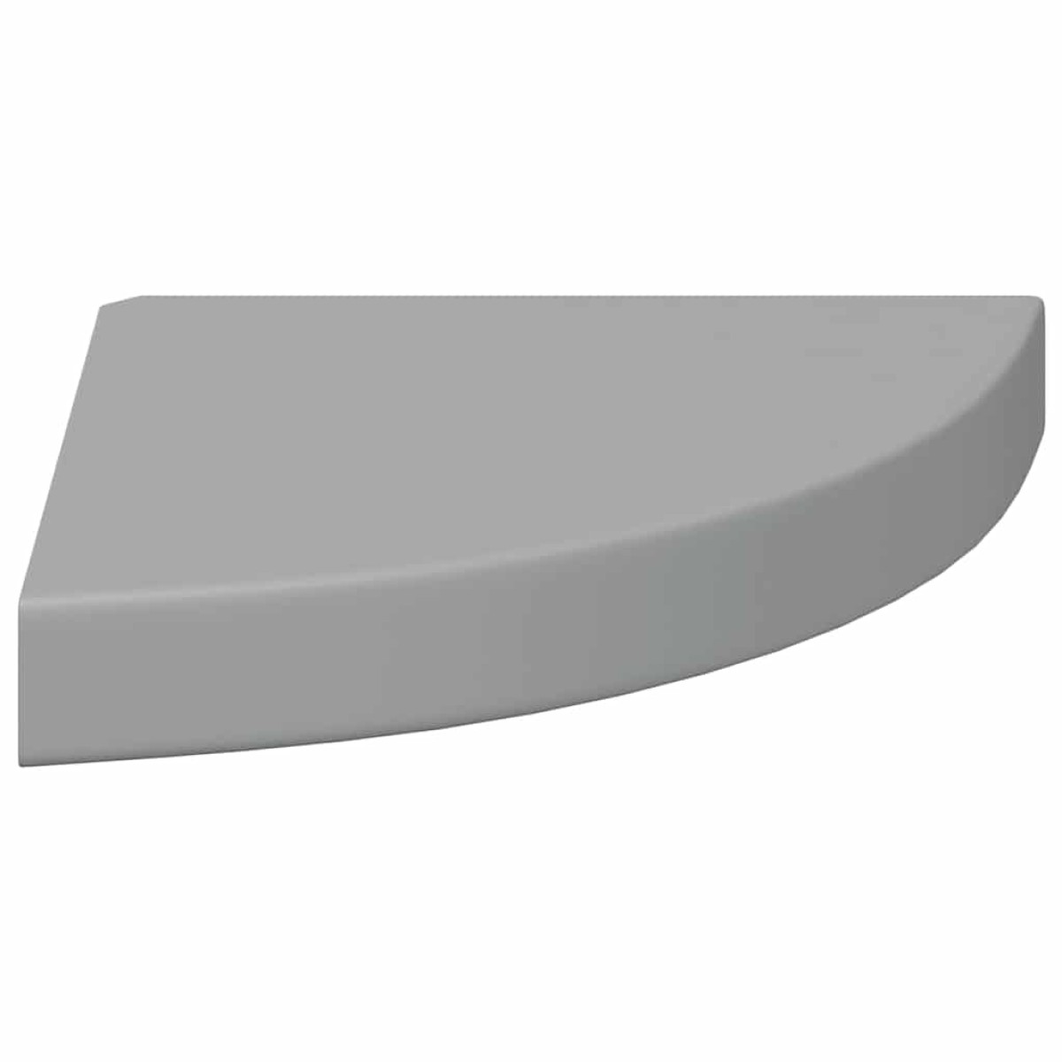 vidaXL Ράφια Τοίχου Γωνιακά 4 τεμ. Γκρι 25x25x3,8 εκ. MDF