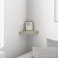 vidaXL Ράφι Τοίχου Γωνιακό Χρώμα Δρυός 25 x 25 x 3,8 εκ. από MDF