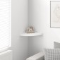 vidaXL Ράφι Τοίχου Γωνιακό Λευκό 35x35x3,8 εκ. από MDF
