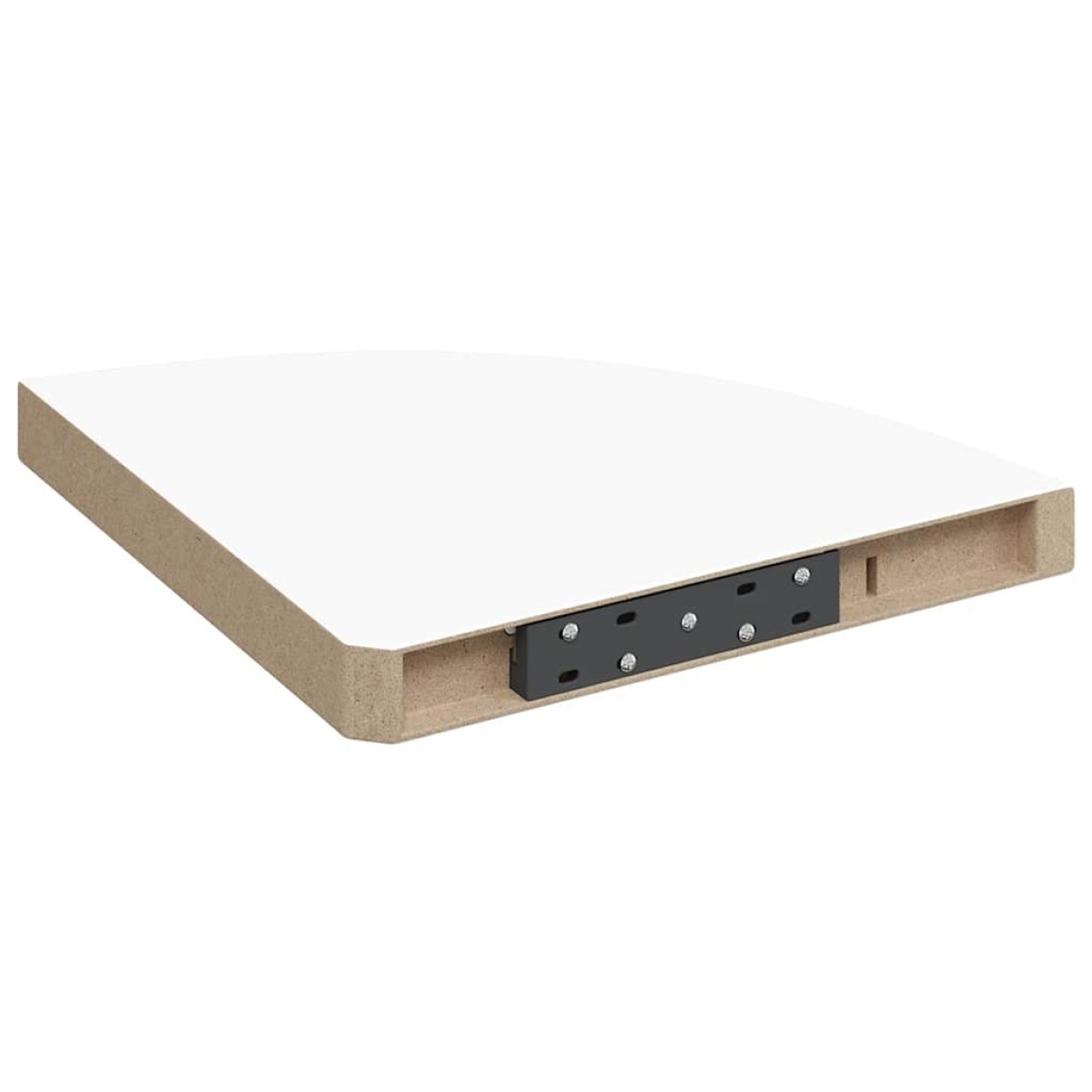 vidaXL Ράφι Τοίχου Γωνιακό Λευκό 35x35x3,8 εκ. από MDF