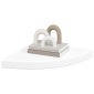vidaXL Ράφια Τοίχου Γωνιακά 2 τεμ. Άσπρα 35x35x3,8 εκ. MDF