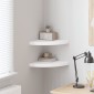 vidaXL Ράφια Τοίχου Γωνιακά 2 τεμ. Άσπρα 35x35x3,8 εκ. MDF