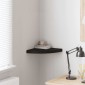 vidaXL Ράφι Τοίχου Γωνιακό Μαύρο 35x35x3,8 εκ. από MDF