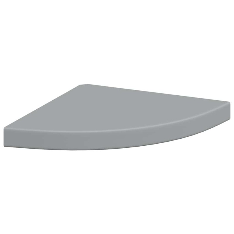 vidaXL Ράφι Τοίχου Γωνιακό Γκρι 35x35x3,8 εκ. από MDF