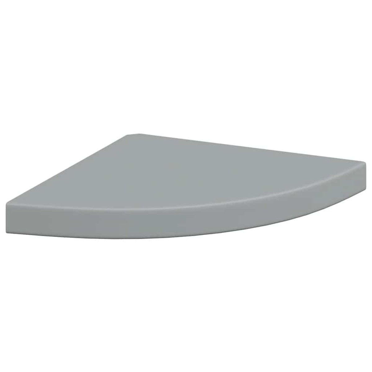 vidaXL Ράφια Τοίχου Γωνιακά 2 τεμ. Γκρι 35x35x3,8 εκ. MDF
