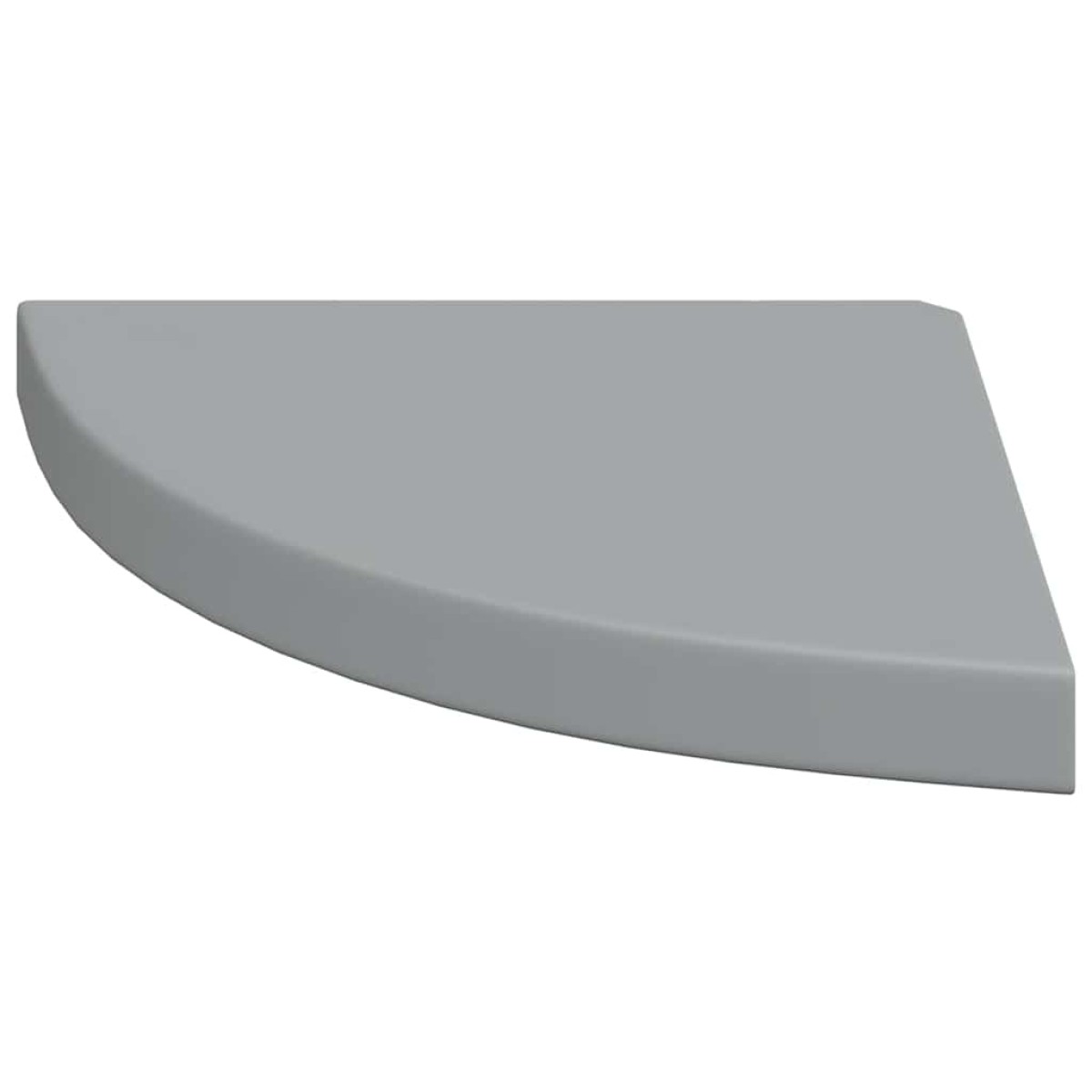 vidaXL Ράφια Τοίχου Γωνιακά 4 τεμ. Γκρι 35x35x3,8 εκ. MDF