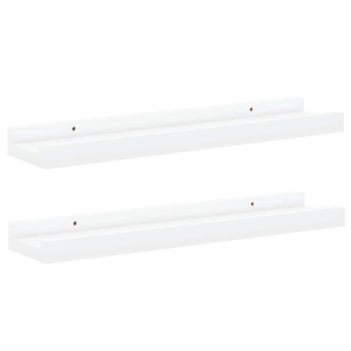 vidaXL Ράφια για Κορνίζες 2 τεμ. Λευκά 40 x 9 x 3 εκ. από MDF