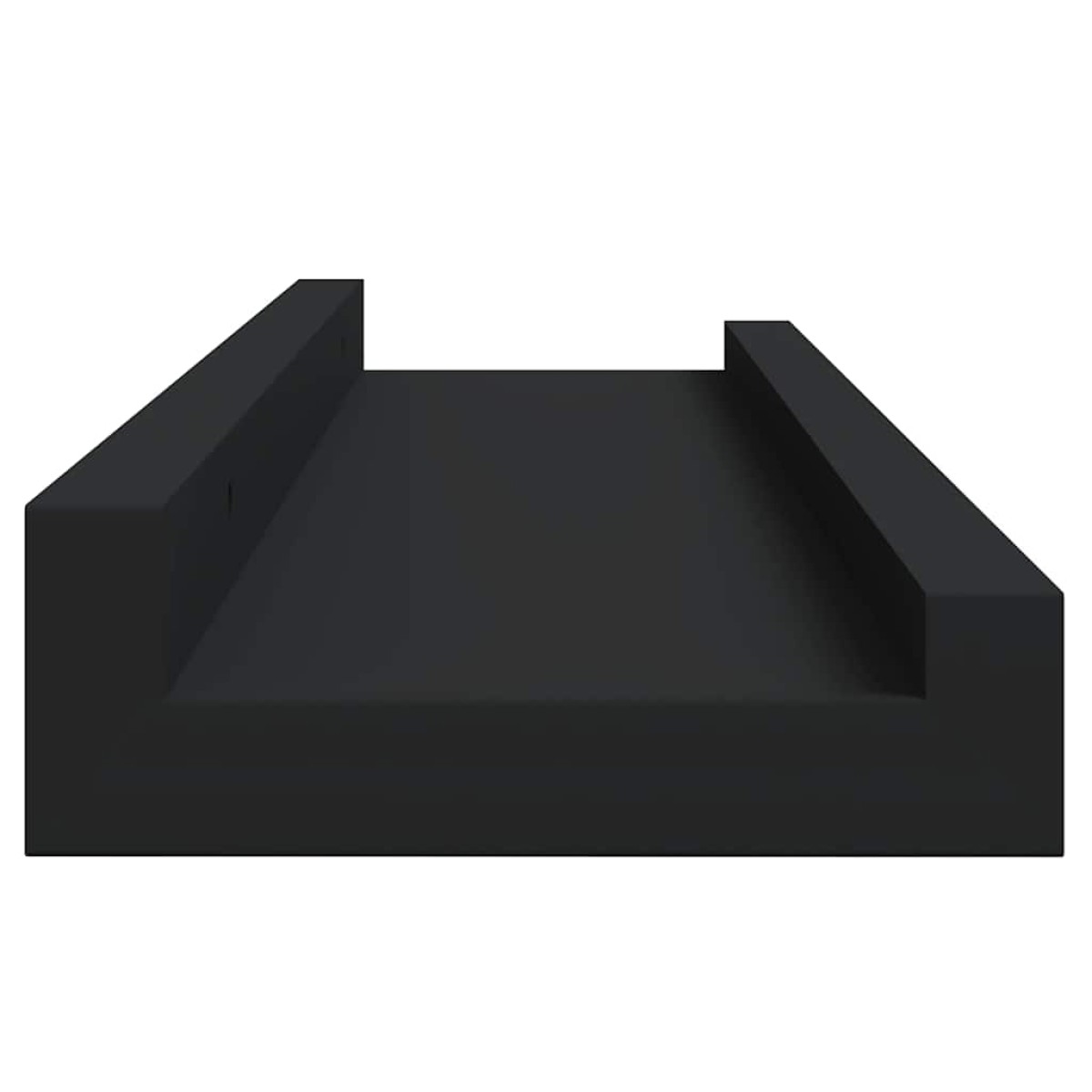 vidaXL Ράφια για Κορνίζες 2 τεμ. Μαύρα 40 x 9 x 3 εκ. από MDF
