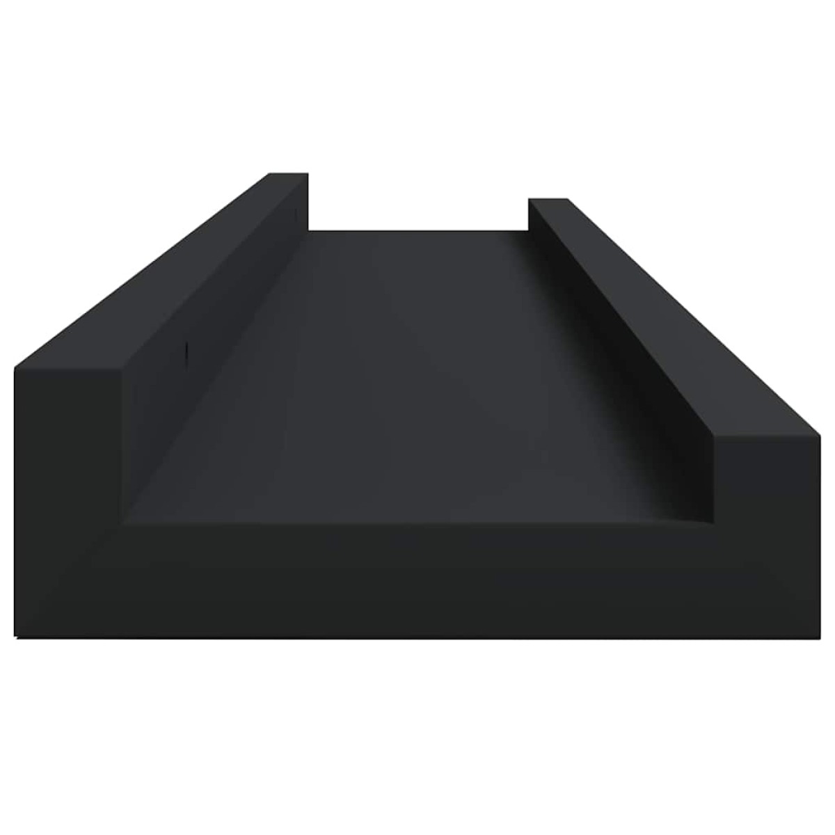 vidaXL Ράφια για Κορνίζες 2 τεμ. Μαύρα 60 x 9 x 3 εκ. από MDF