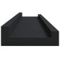 vidaXL Ράφια για Κορνίζες 2 τεμ. Μαύρα 60 x 9 x 3 εκ. από MDF
