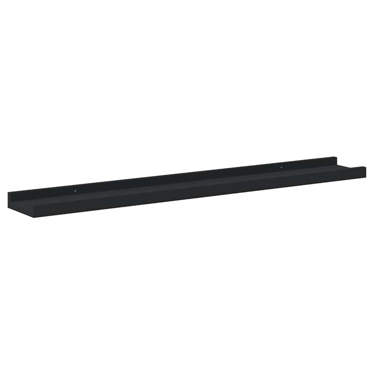 vidaXL Ράφια για Κορνίζες 2 τεμ. Μαύρα 80 x 9 x 3 εκ. από MDF