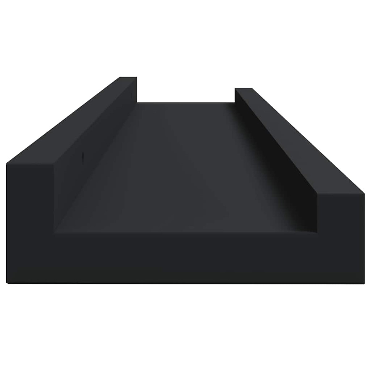 vidaXL Ράφια για Κορνίζες 2 τεμ. Μαύρα 80 x 9 x 3 εκ. από MDF