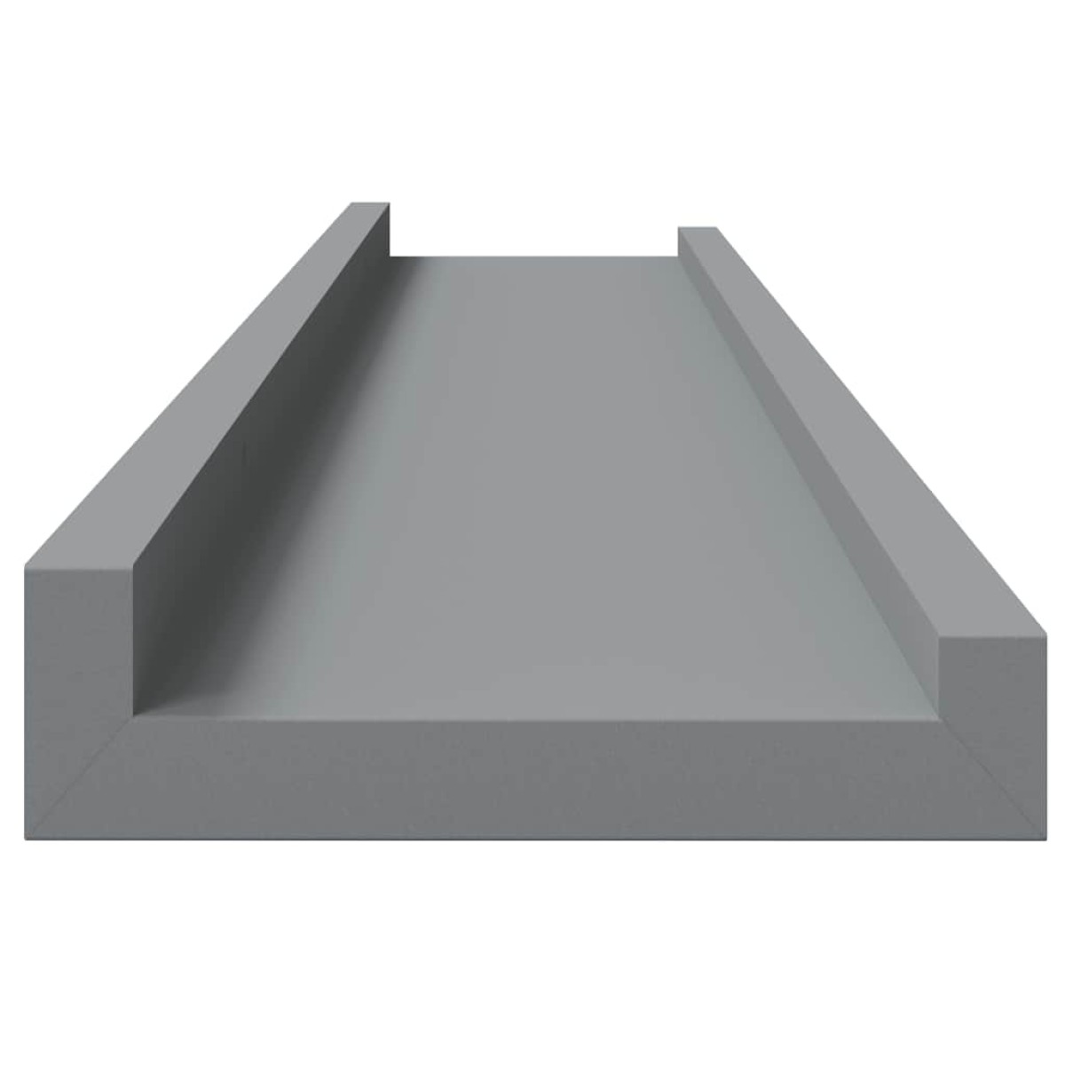 vidaXL Ράφια για Κορνίζες 2 τεμ. Γκρι 80 x 9 x 3 εκ. από MDF