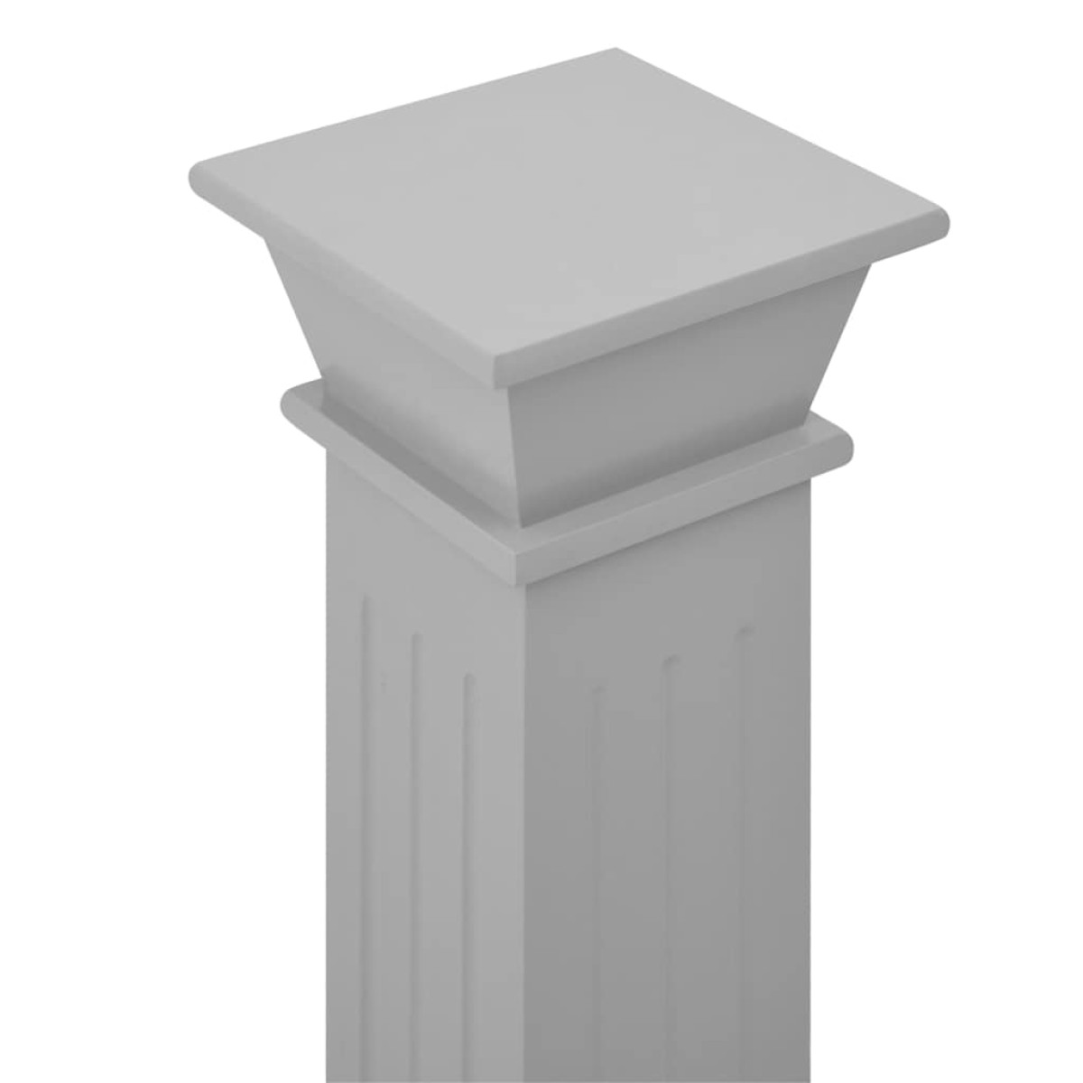 vidaXL Ανθοστήλη Τετράγωνη Γκρι 17 x 17 x 66 εκ από MDF