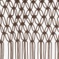 vidaXL Κουρτίνα Μακραμέ Taupe 140 x 240 εκ. Βαμβακερή