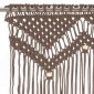 vidaXL Κουρτίνα Μακραμέ Taupe 140 x 240 εκ. Βαμβακερή