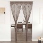 vidaXL Κουρτίνα Μακραμέ Taupe 140 x 240 εκ. Βαμβακερή