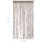 vidaXL Κουρτίνα Μακραμέ Taupe 140 x 240 εκ. Βαμβακερή