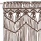 vidaXL Κουρτίνα Μακραμέ Taupe 140 x 240 εκ. Βαμβακερή