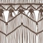 vidaXL Κουρτίνα Μακραμέ Taupe 140 x 240 εκ. Βαμβακερή
