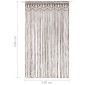vidaXL Κουρτίνα Μακραμέ Taupe 140 x 240 εκ. Βαμβακερή