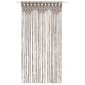 vidaXL Κουρτίνα Μακραμέ Taupe 140 x 240 εκ. Βαμβακερή