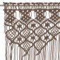 vidaXL Κουρτίνα Μακραμέ Taupe 140 x 240 εκ. Βαμβακερή