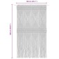 vidaXL Κουρτίνα Μακραμέ Μπλε 140 x 240 εκ. Βαμβακερή