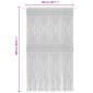 vidaXL Κουρτίνα Μακραμέ Ανθρακί 140 x 240 εκ. Βαμβακερή